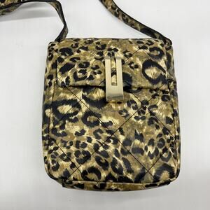 Vince Camuto Quilted Leather Crossbody - Doty Purse Leopard
